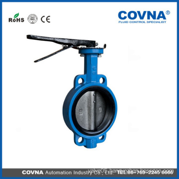 excellent quality keystone handle price wafer butterfly valve price dn100